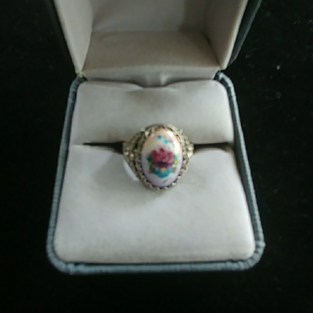 Russian Hand painted ring